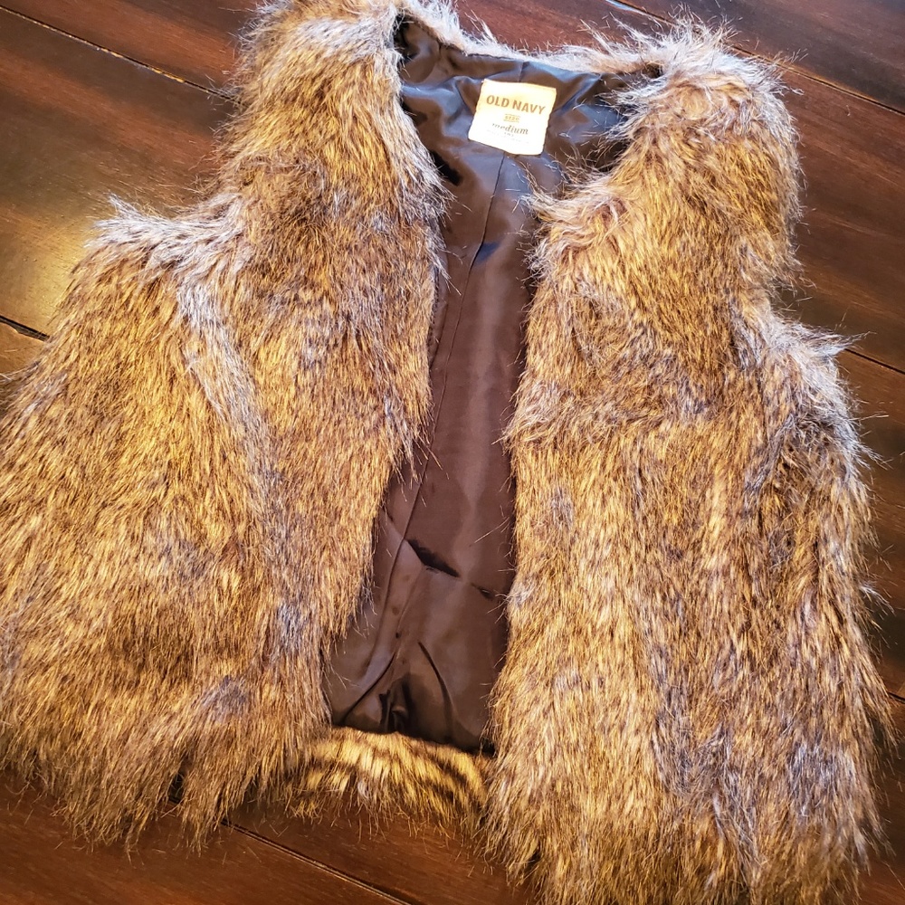 Kids faux fur vest